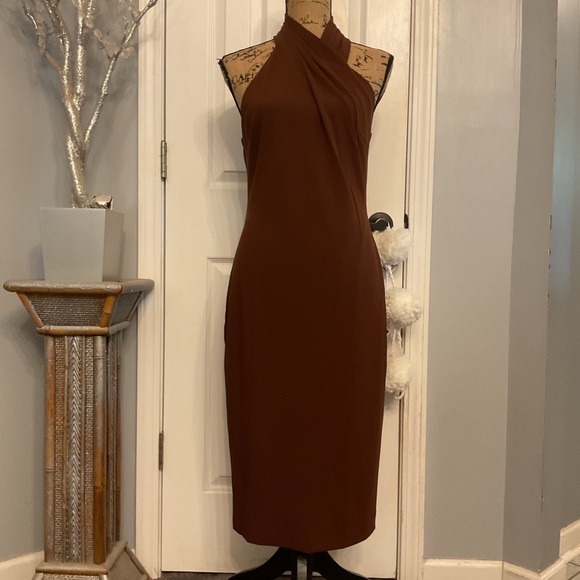 RACHEL Rachel Roy Harland Halter Midi Dress - Picture 2 of 5